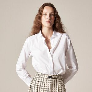 J. Crew Jules lace-collar shirt in cotton poplin Size 16
